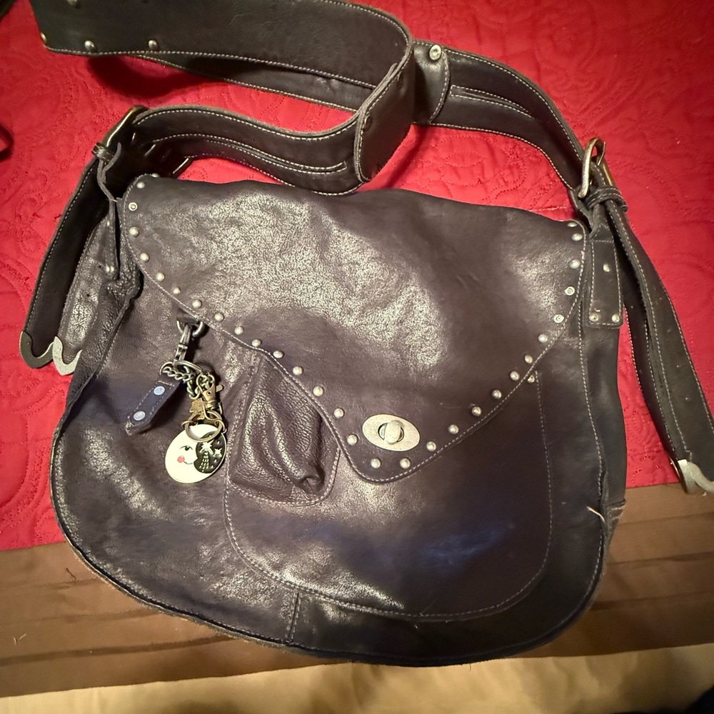 Free People Leather cross body bag.